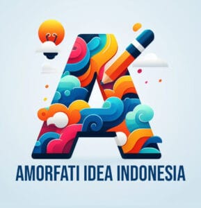 Amorfati Idea Indonesia Logo With Text Simple Amorfati Idea Indonesia Logo With Text Simple