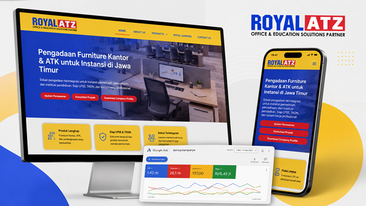 Royal ATZ Website, SEO dan Kampanye Iklan Amorfati Idea Indonesia